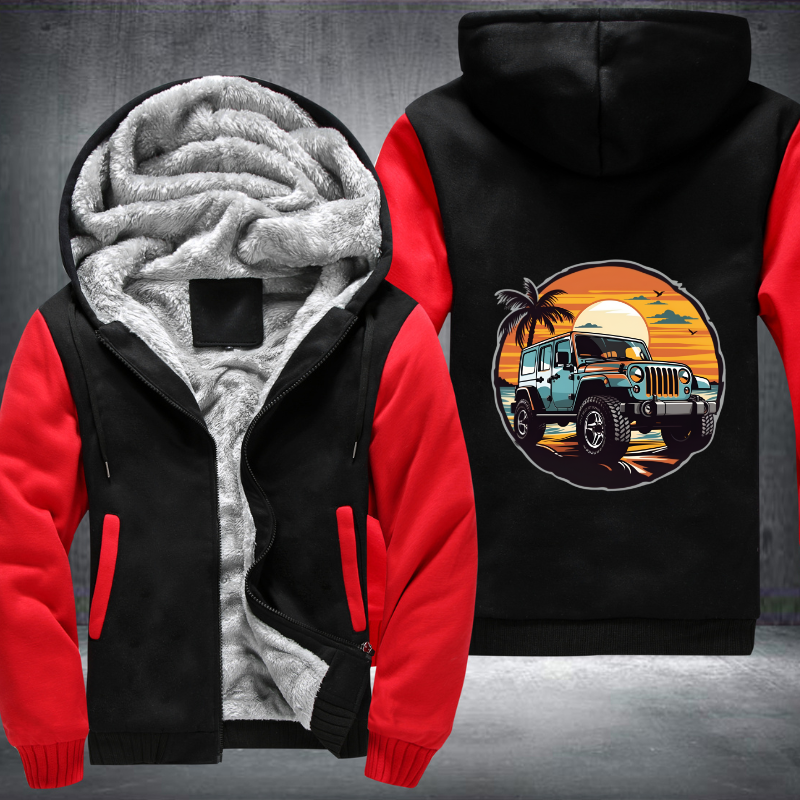 4x4s on Coastal Trails Fleece Hoodies Jacket