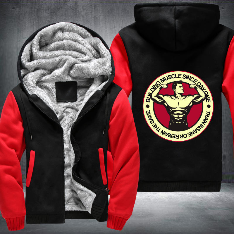 Bull Ding Muscle Since Day One Fleece Hoodies Jacket