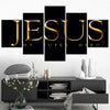 Jesus My Super Hero 5 Panels Painting Canvas Wall Decoration