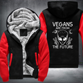 Vegan Are From The Future Fleece Hoodies Jacket