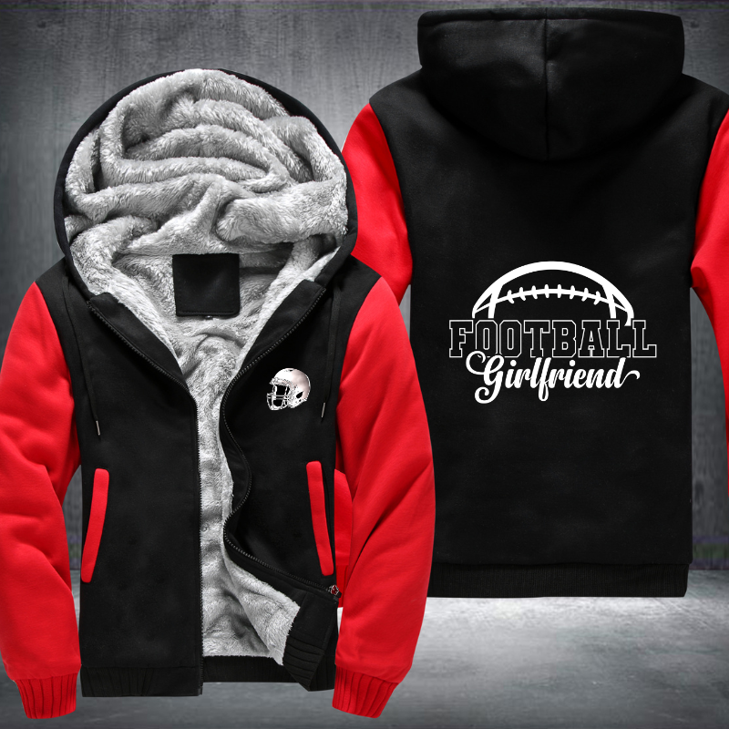 Football Girlfriend Fleece Hoodies Jacket