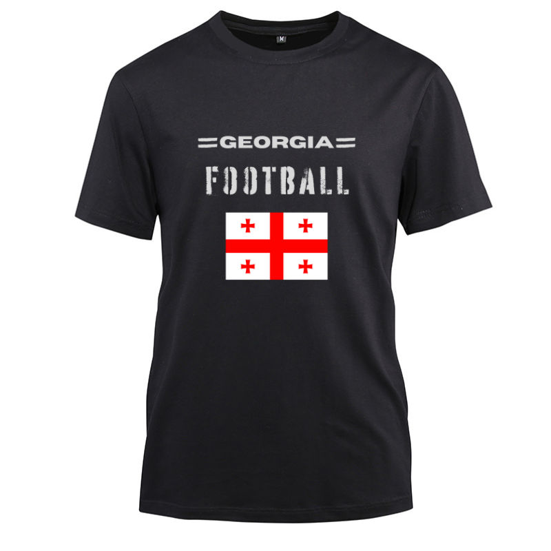 Georgia Football Cotton Black Short Sleeve T-Shirt