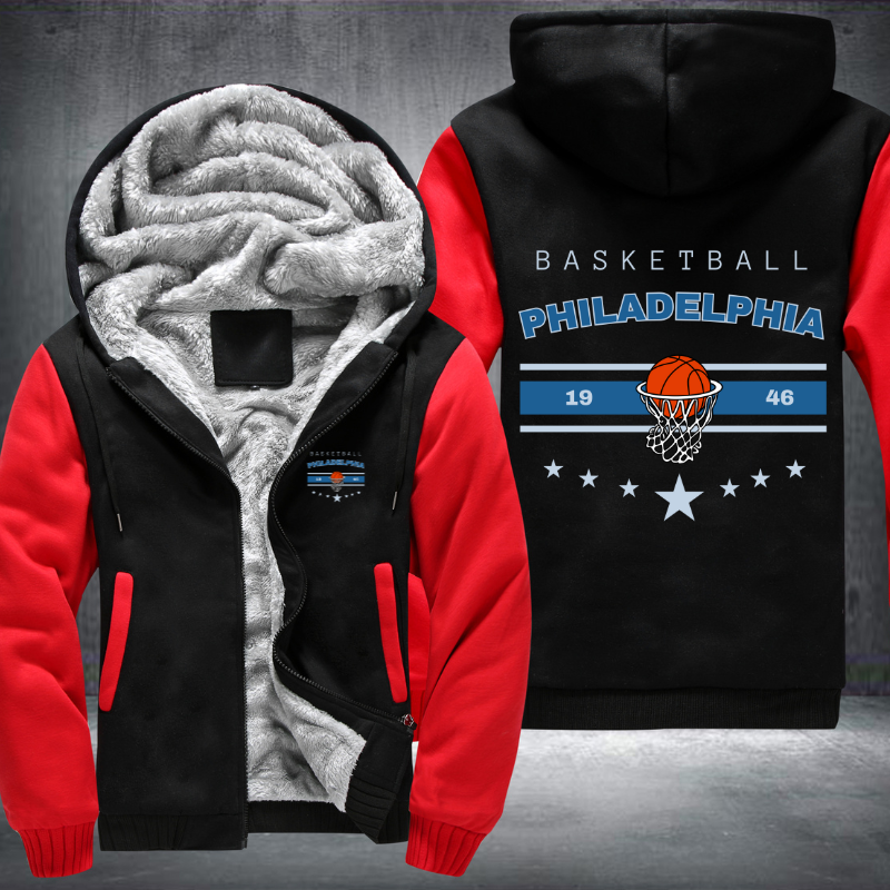 Vintage Basketball PHILADELPHIA 1946 Fleece Hoodies Jacket