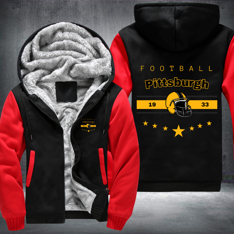 Vintage Football Pittsburgh 1933 Fleece Hoodies Jacket