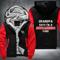 Grandpa Says I'm A Buccaneers Fan Fleece Hoodies Jacket