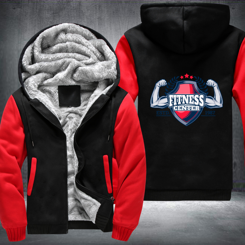 Fitness Center Fleece Hoodies Jacket