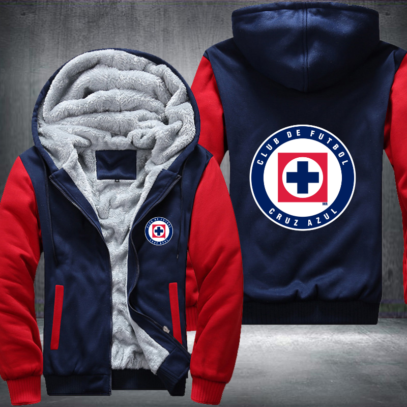 Cruz Azul Football Fleece Hoodies Jacket