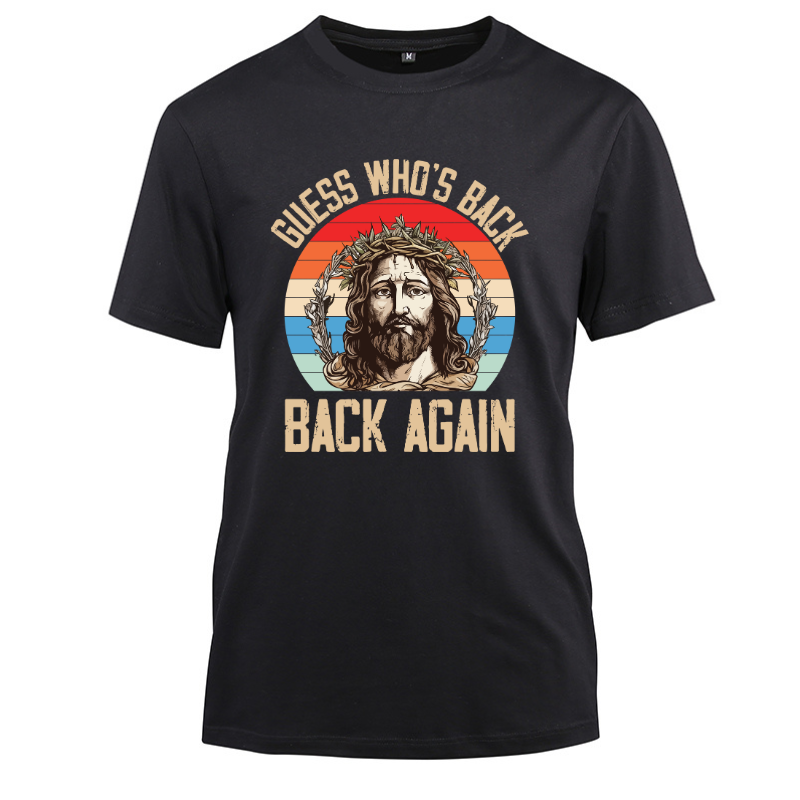 Guess Who’s Back Back Again Cotton Black Short Sleeve T-Shirt