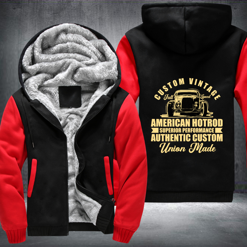 Custome vintage full speed car Fleece Hoodies Jacket