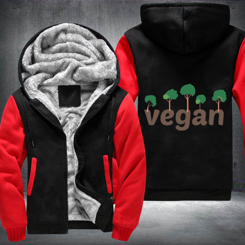 Vegan Fleece Hoodies Jacket