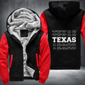 Patriotic USA State Texas Fleece Hoodies Jacket