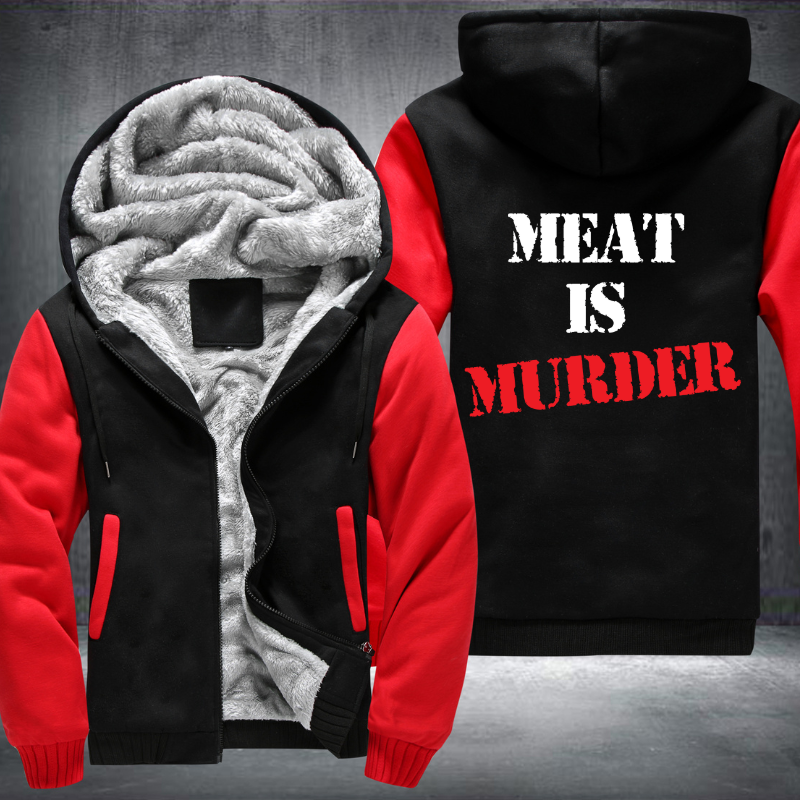 Meat Is Murder Fleece Hoodies Jacket