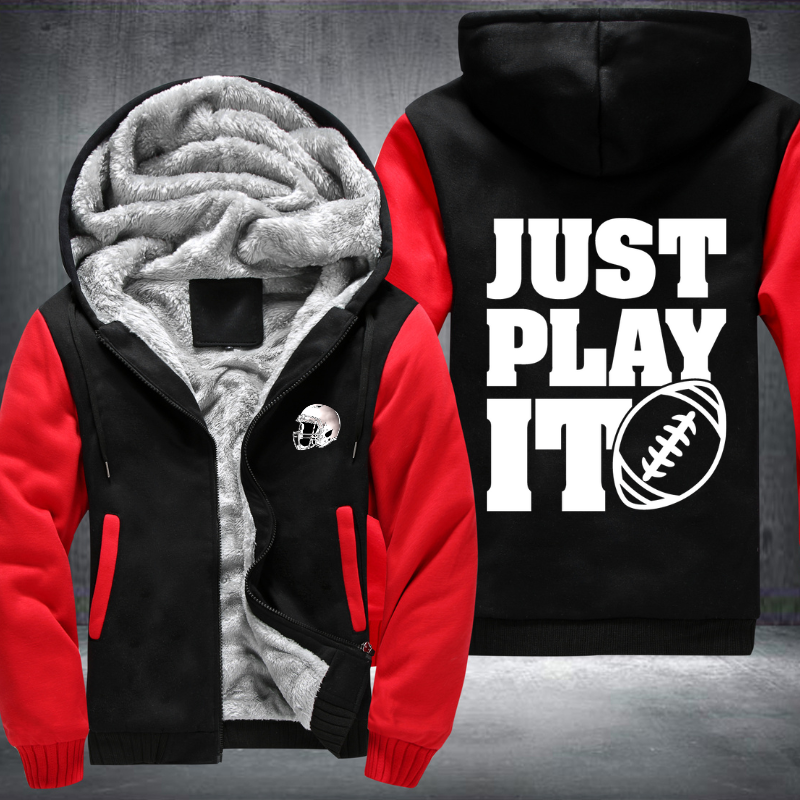 Just Play It Football Fleece Hoodies Jacket