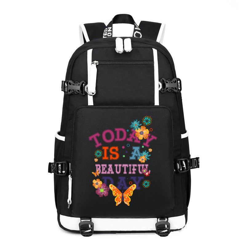 Today is a beautiful day printing Canvas Backpack