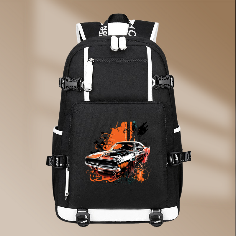 Dodge Charger RT 1968 Printing Canvas Backpack