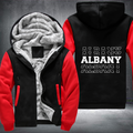 Patriotic USA State Albany Fleece Hoodies Jacket