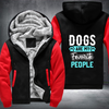 dogs are my favorite people Fleece Hoodies Jacket