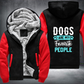 dogs are my favorite people Fleece Hoodies Jacket