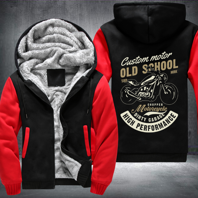 Custom Motor Old School MRK Chopper Fleece Hoodies Jacket