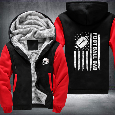 Football Dad Design Fleece Hoodies Jacket