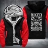 Biker Don't Go Gray We Turn Chrome Fleece Hoodies Jacket
