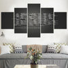 Jesus's Love design 5 Panels Painting Canvas Wall Decoration