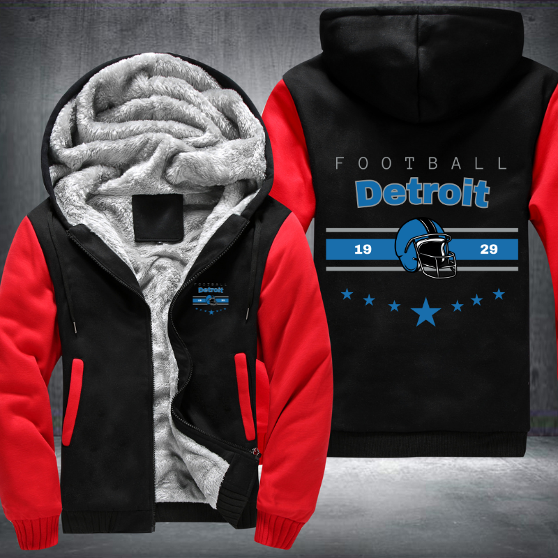 Vintage Football Detroit 1929 Fleece Hoodies Jacket