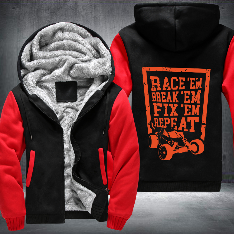 Race Em Break Em Fix Fleece Hoodies Jacket