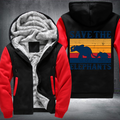 Save The Elephants Fleece Hoodies Jacket