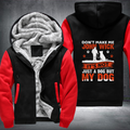 don't make me john wick it's not just a dog but my dog Fleece Hoodies Jacket