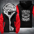 When Life Throws You A Curve Lean Into It Fleece Hoodies Jacket