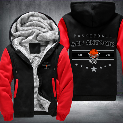 Vintage Basketball SAN ANTONIO 1976 Fleece Hoodies Jacket