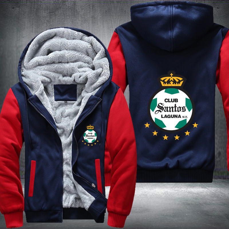 Santos Laguna Football Fleece Hoodies Jacket