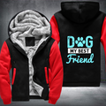 dog my best friend design Fleece Hoodies Jacket