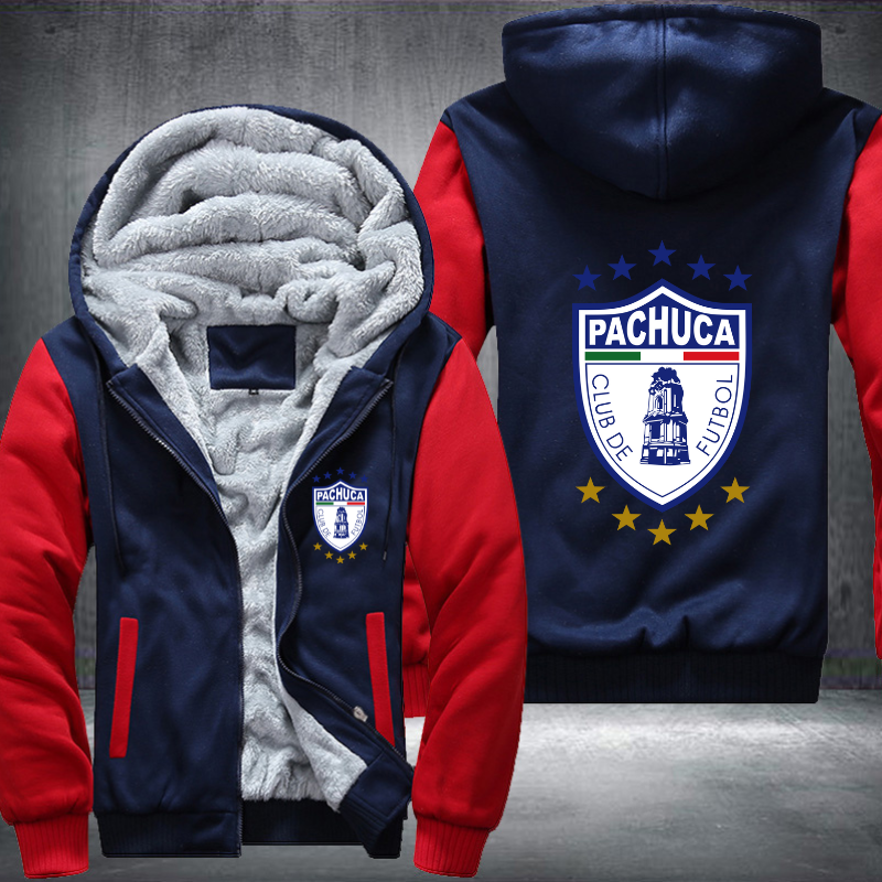 Pachuca Tuzos Football Fleece Hoodies Jacket