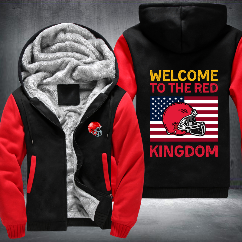 Welcome To The Red Kingdom Fleece Hoodies Jacket