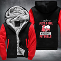 just a girl who loves pitbulls Fleece Hoodies Jacket