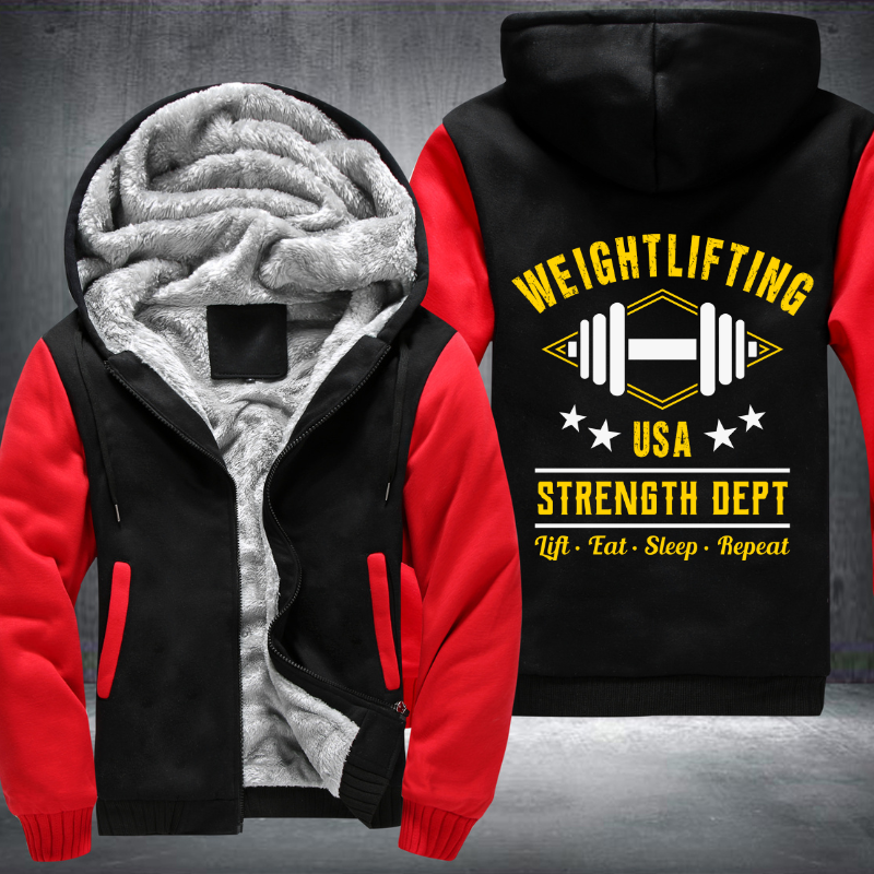 Weightlifting USA Strength Dept Fleece Hoodies Jacket