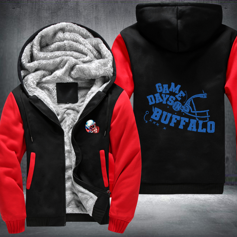 Game days in BUFFALO Fleece Hoodies Jacket
