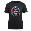 Animal Hiphop Graphic Owl Cotton Black Short Sleeve T-Shirt