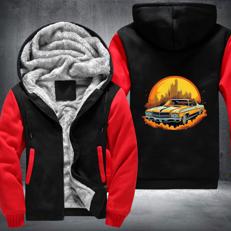 Cruising down the road in style Fleece Hoodies Jacket