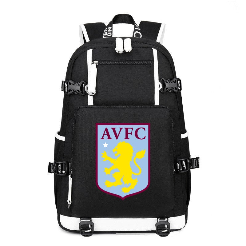 Aston Villa printing Canvas Backpack
