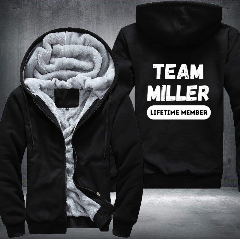 Team MILLER Lifetime Member Family Fleece Hoodies Jacket