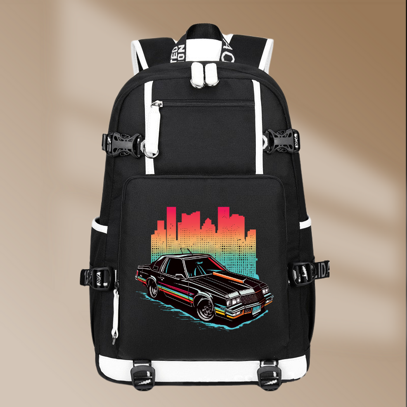 Chevrolet Monte Carlo SS 1983 Style Printing Canvas Backpack