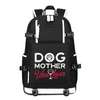 Dog Mother Wine Lover printing Canvas Backpack