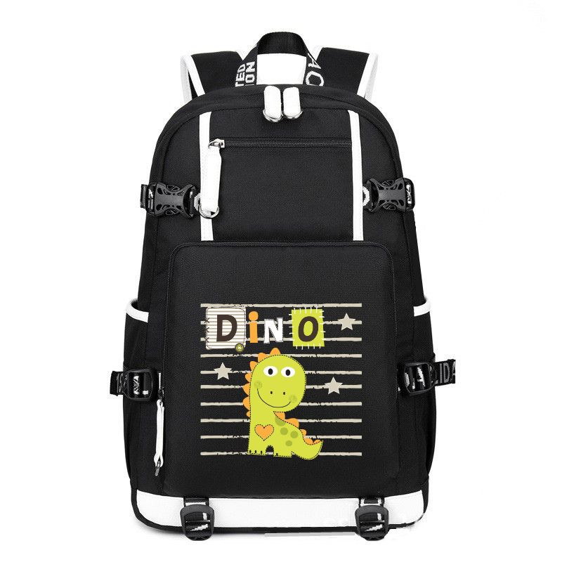 Dino printing Canvas Backpack