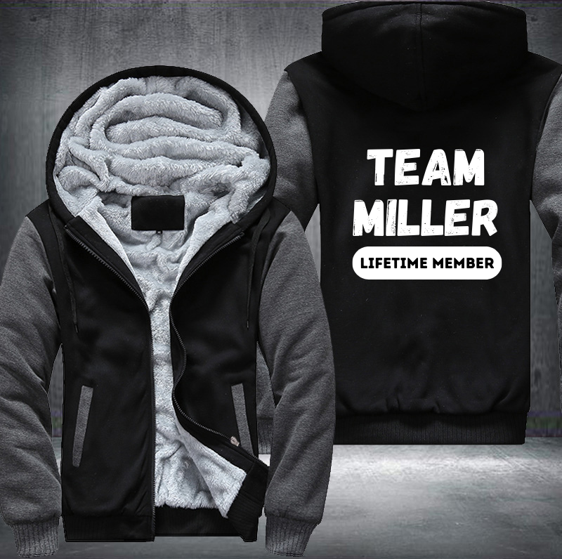 Team MILLER Lifetime Member Family Fleece Hoodies Jacket