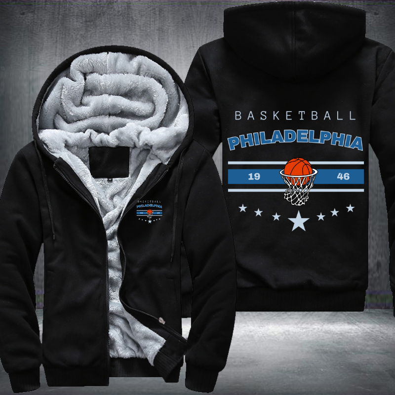 Vintage Basketball PHILADELPHIA 1946 Fleece Hoodies Jacket