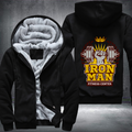 Iron Man Fitness Center Fleece Hoodies Jacket