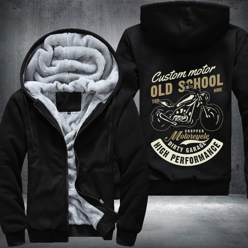 Custom Motor Old School MRK Chopper Fleece Hoodies Jacket
